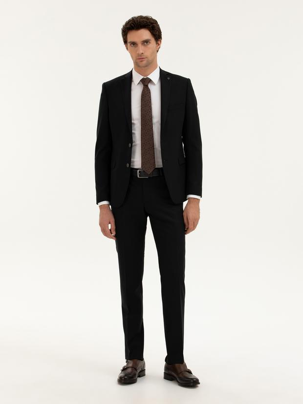 Siyah Slim Fit Kumaş Pantolon