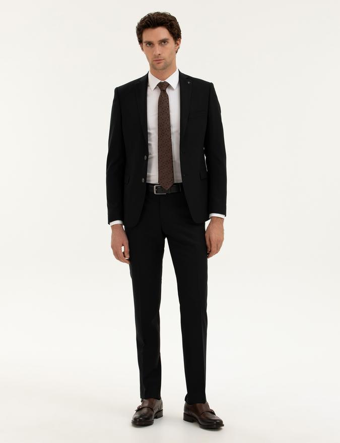 Siyah Slim Fit Kumaş Pantolon