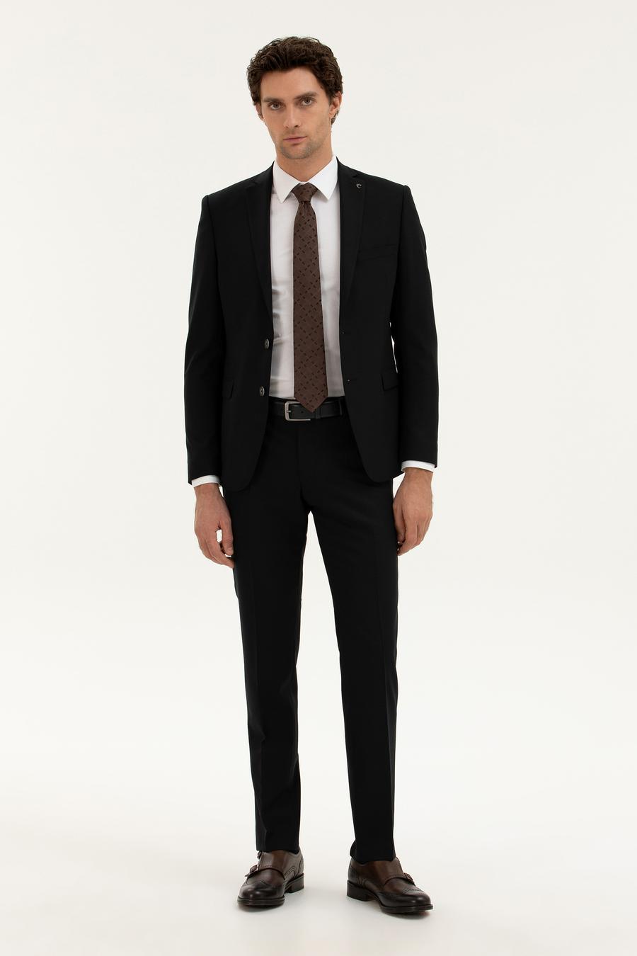 Siyah Slim Fit Kumaş Pantolon - 50277603045