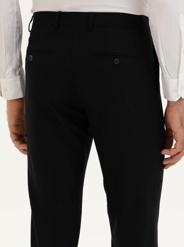 Siyah Slim Fit Kumaş Pantolon