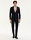 Lacivert Slim Fit Yün Karışımlı Mikro Desenli Takım Elbise
