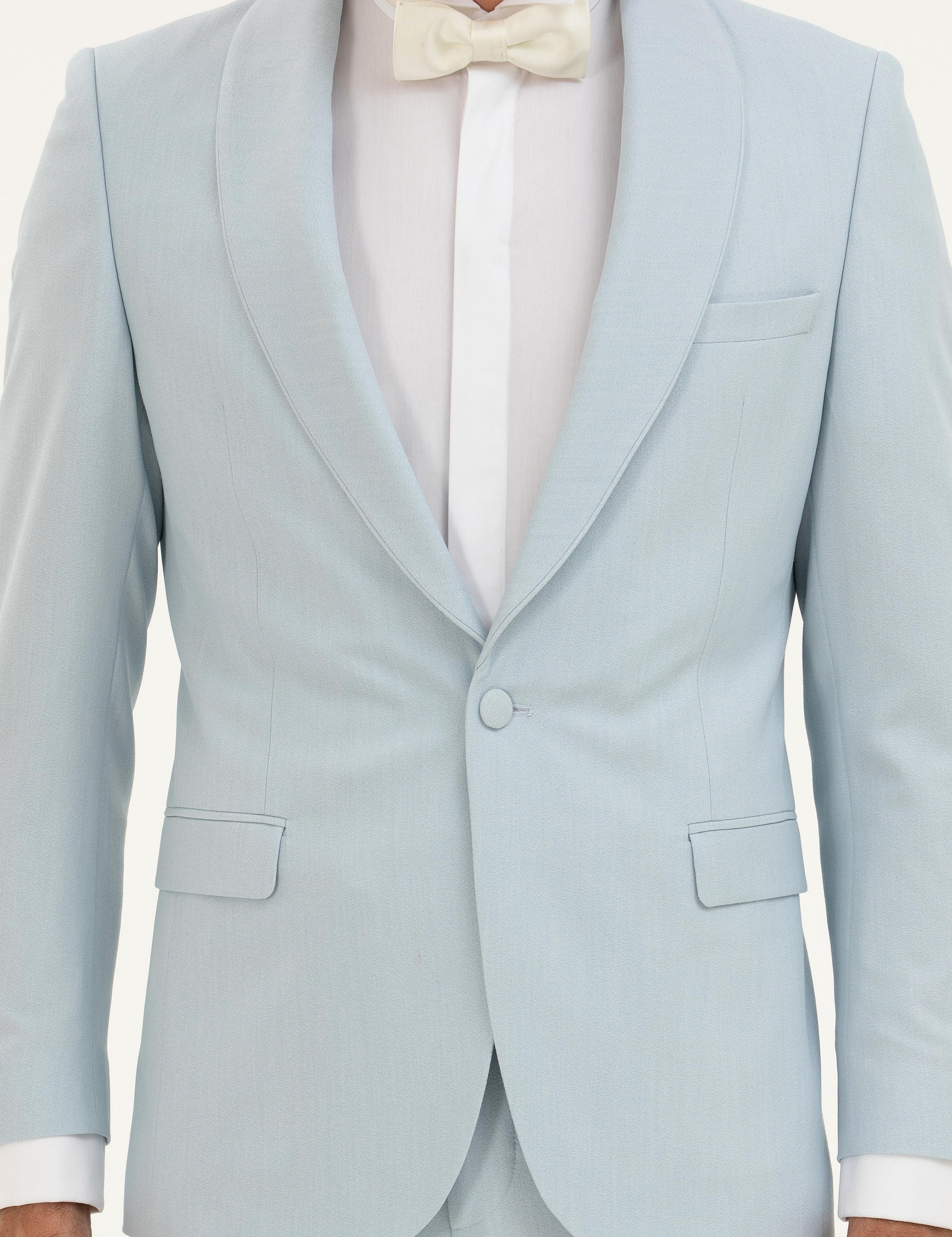 Açık Mavi Slim Fit Smokin - 50287246005