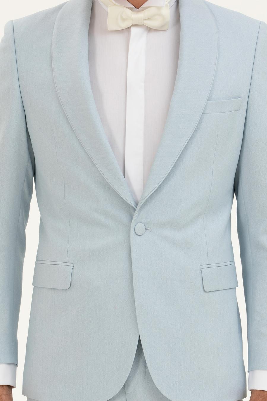 Açık Mavi Slim Fit Smokin - 50287246005