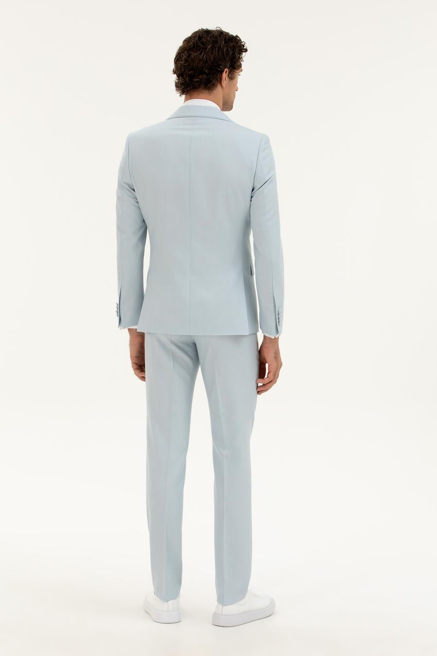 Açık Mavi Slim Fit Smokin - 50287246005
