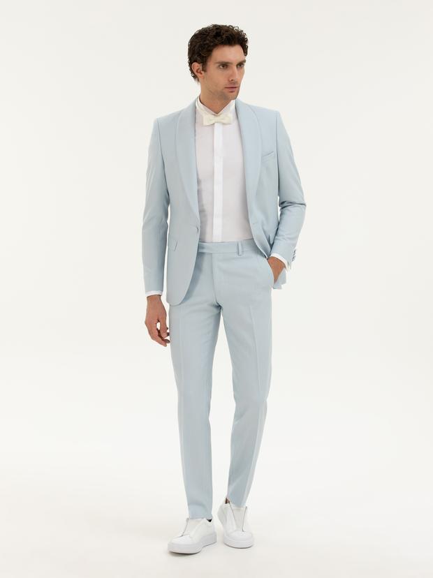 Açık Mavi Slim Fit Smokin
