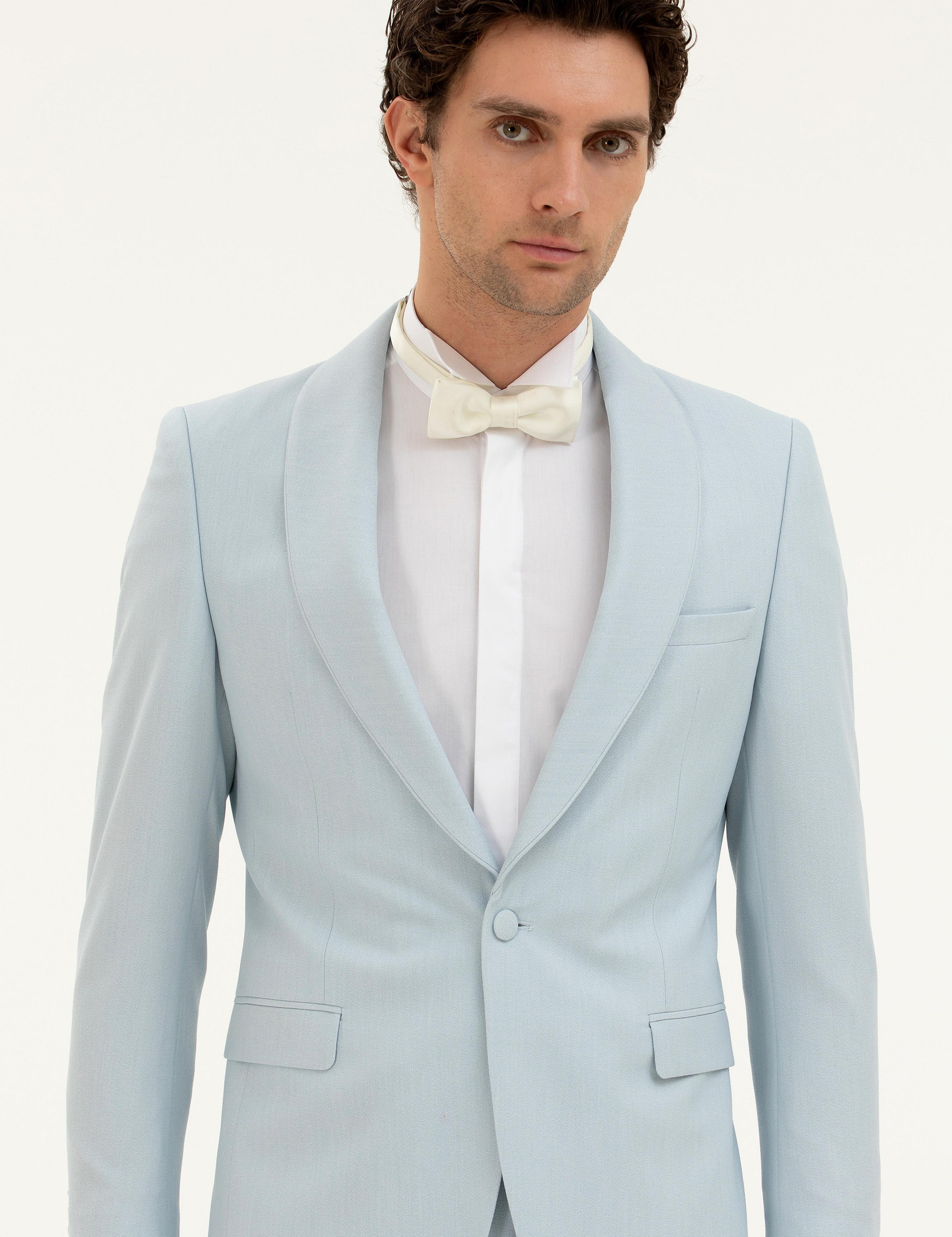Açık Mavi Slim Fit Smokin - 50287246005