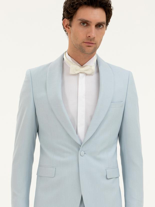 Açık Mavi Slim Fit Smokin