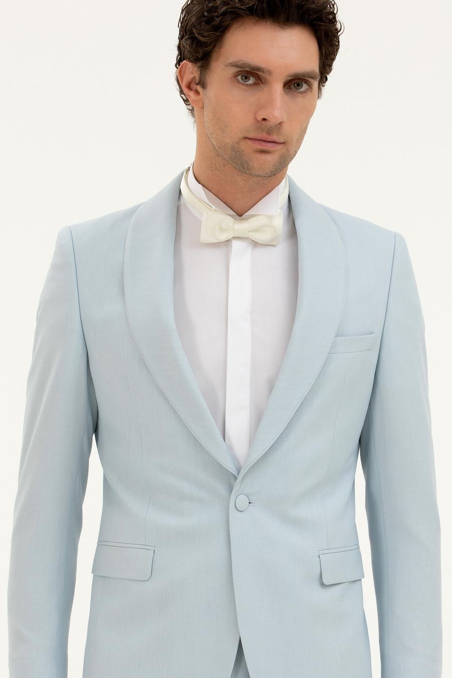 Açık Mavi Slim Fit Smokin - 50287246005