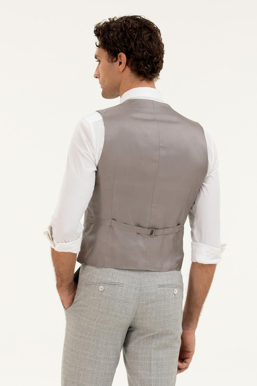 Gri Slim Fit Yelek - 50270158005
