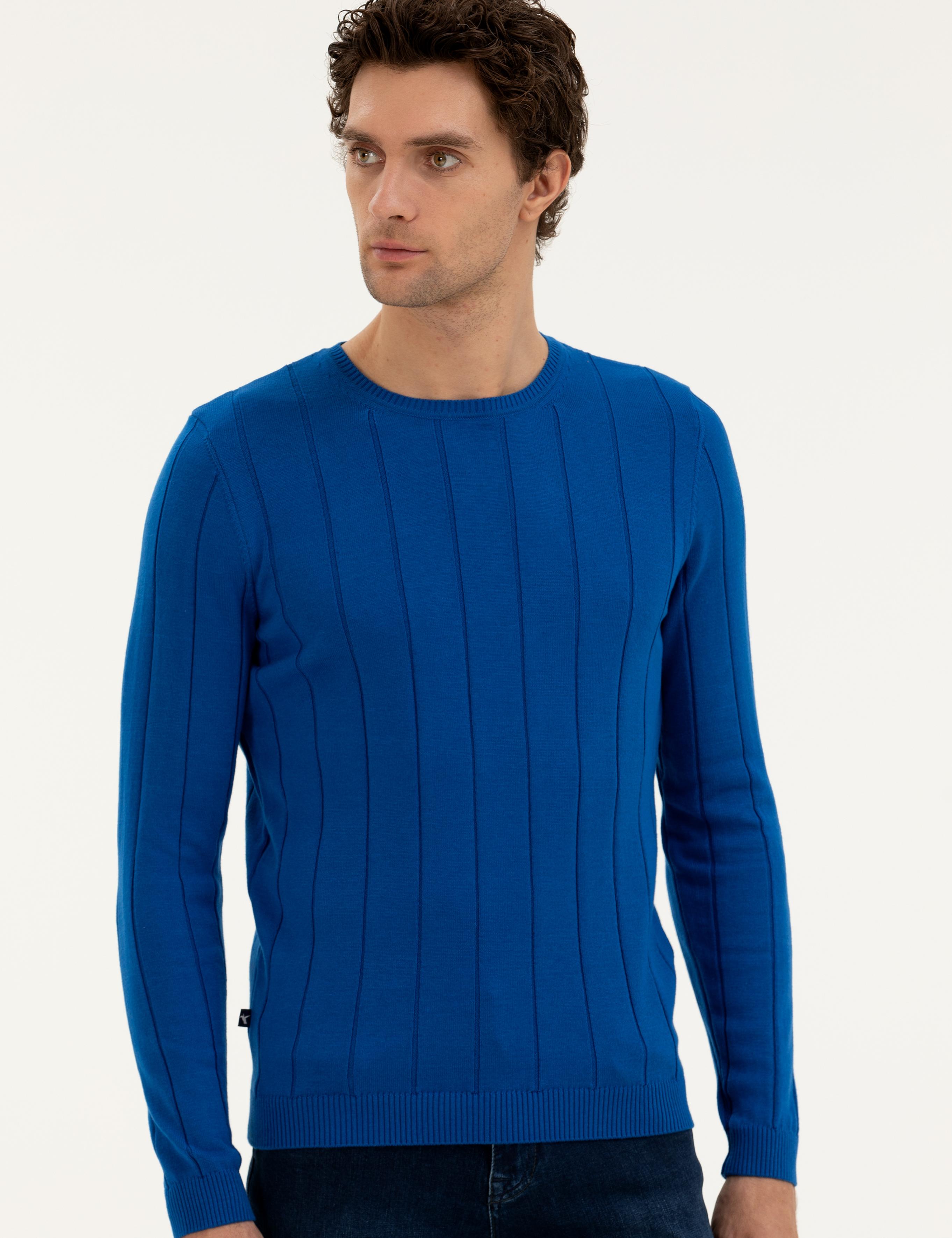 Sax Regular Fit Bisiklet Yaka Triko Kazak - 50279607017