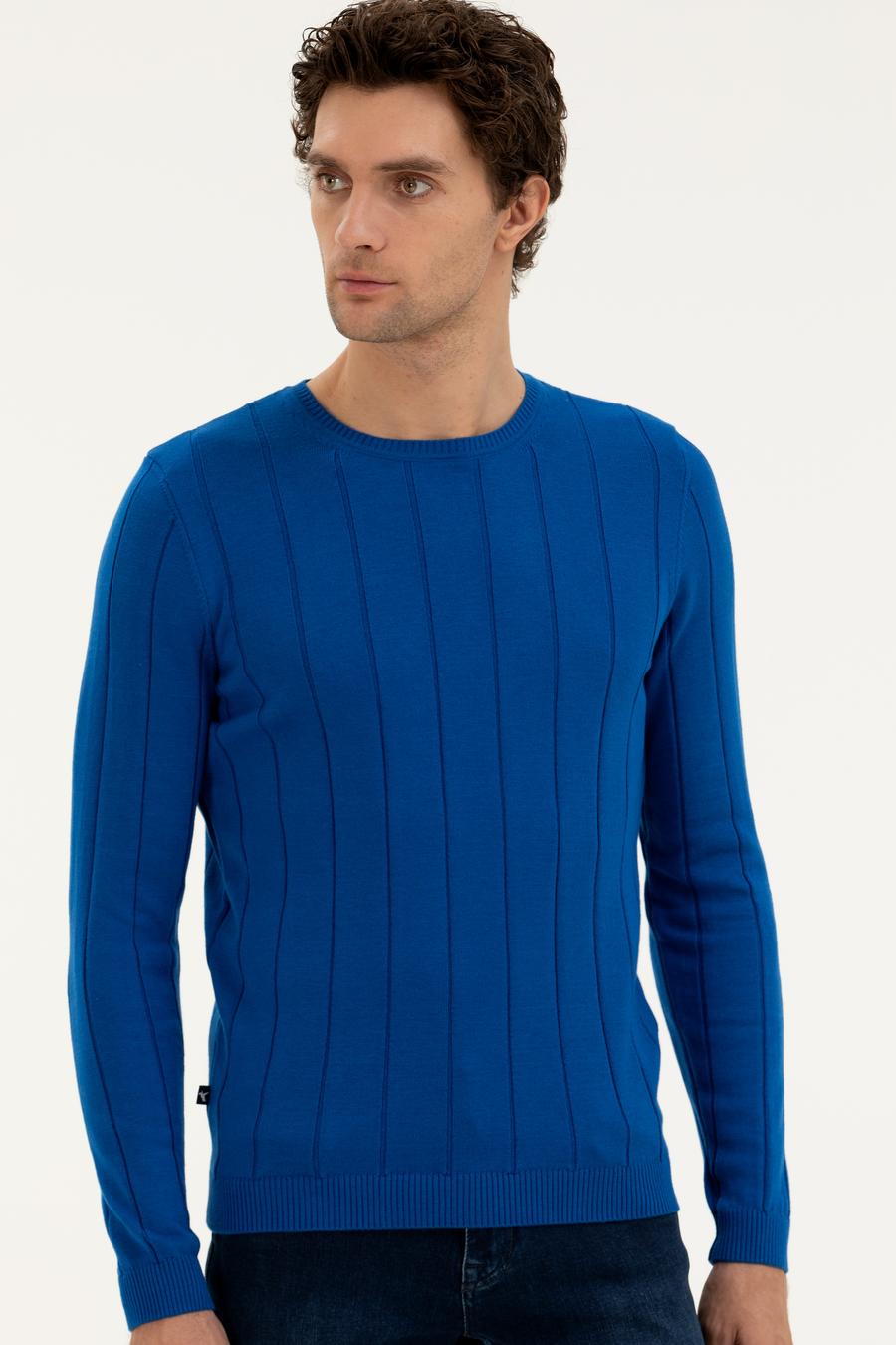 Sax Regular Fit Bisiklet Yaka Triko Kazak - 50279607017