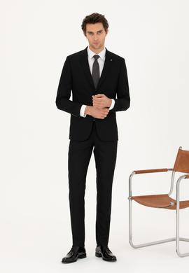 Siyah Slim Fit Takım Elbise