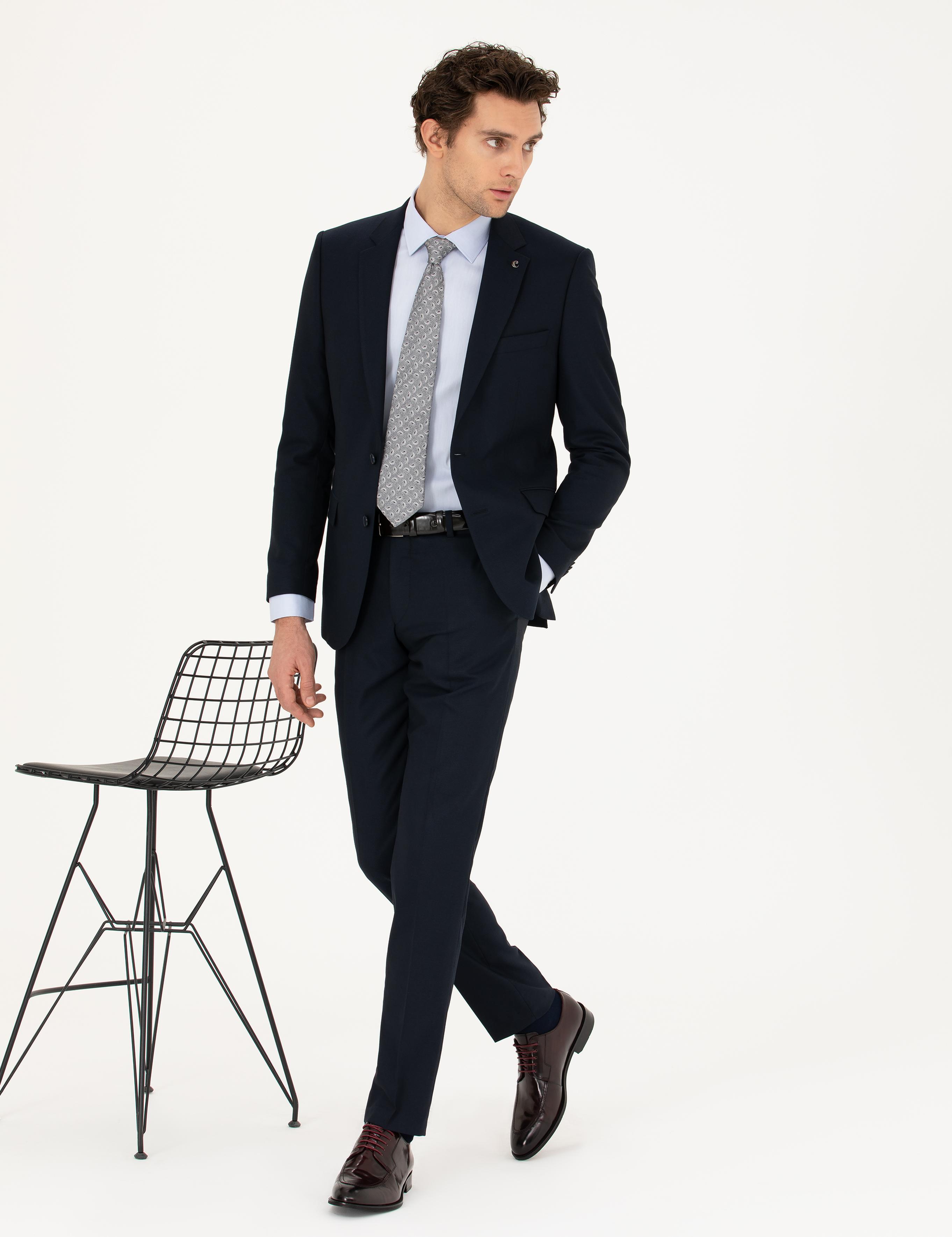 Lacivert Slim Fit Takım Elbise - 50292044038