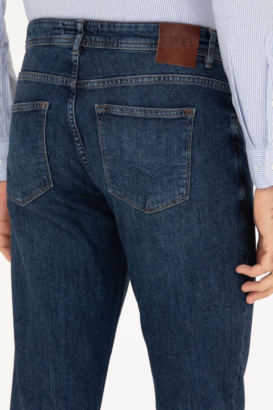 Koyu Mavi Slim Fit Pamuk Karışımlı Jean Pantolon - 50284455062