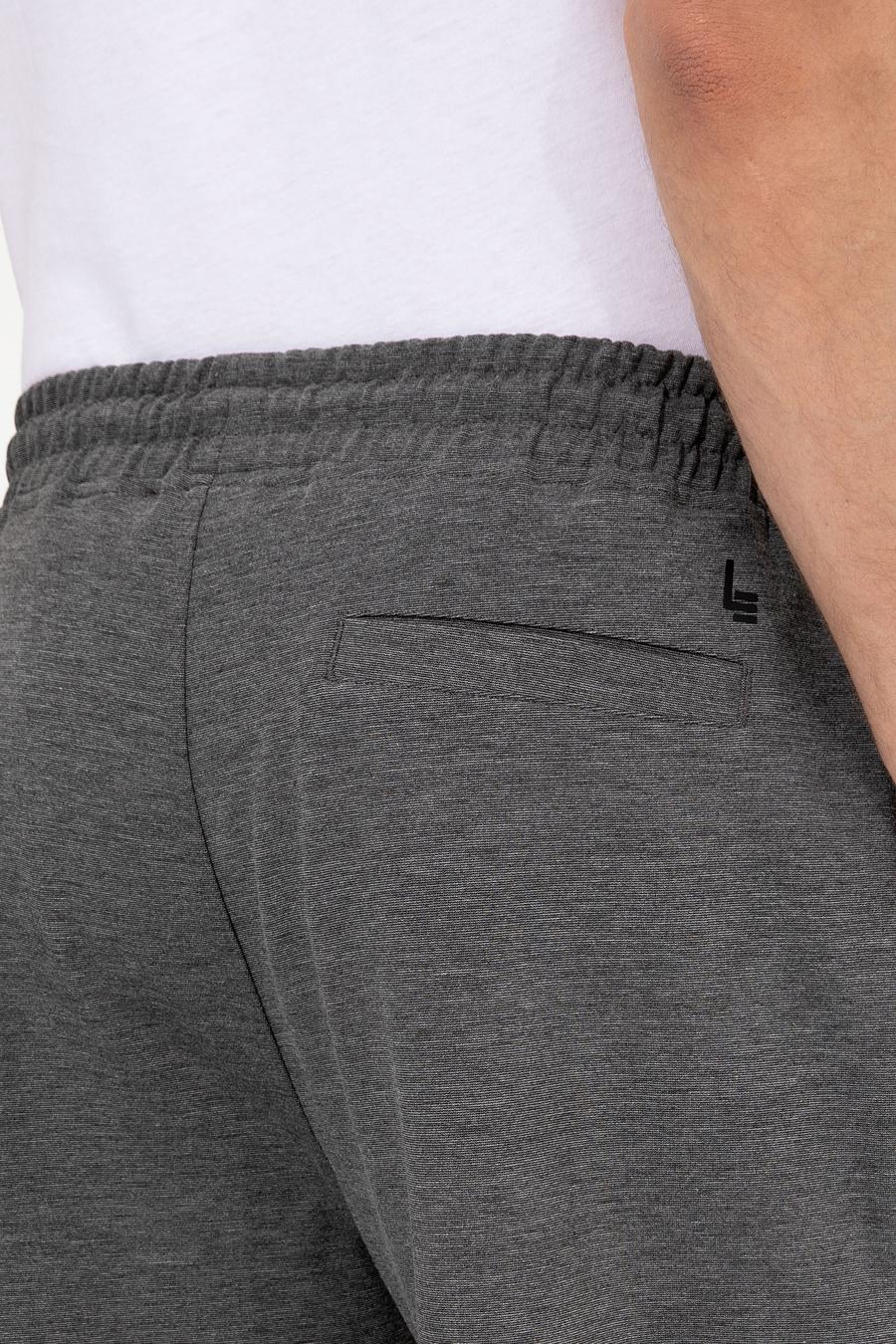 Gri Melanj Comfort Fit Örme Şort - 50251962022