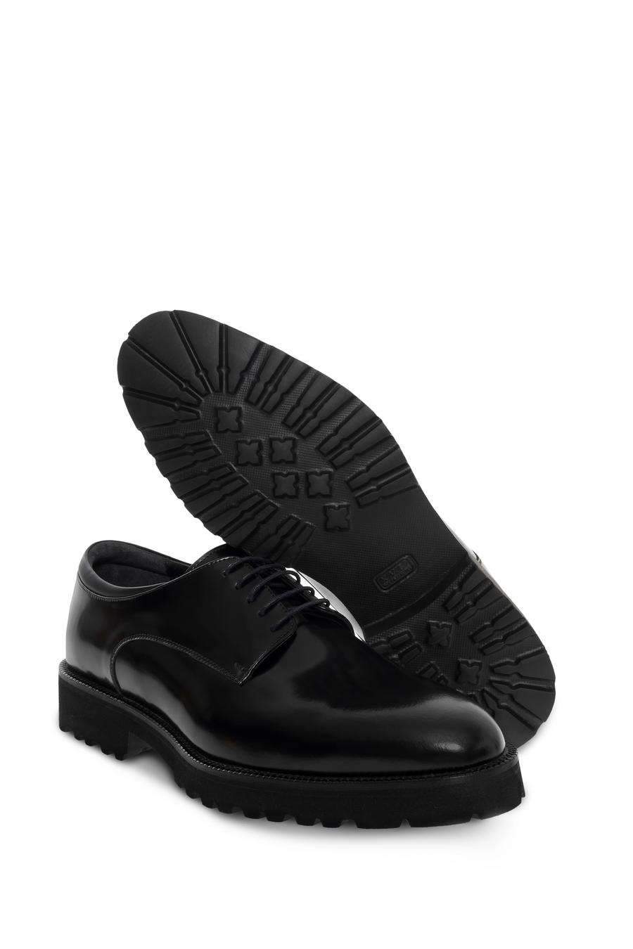 Siyah Eva Taban %100 Deri Smart Casual Ayakkabı - 50277569006
