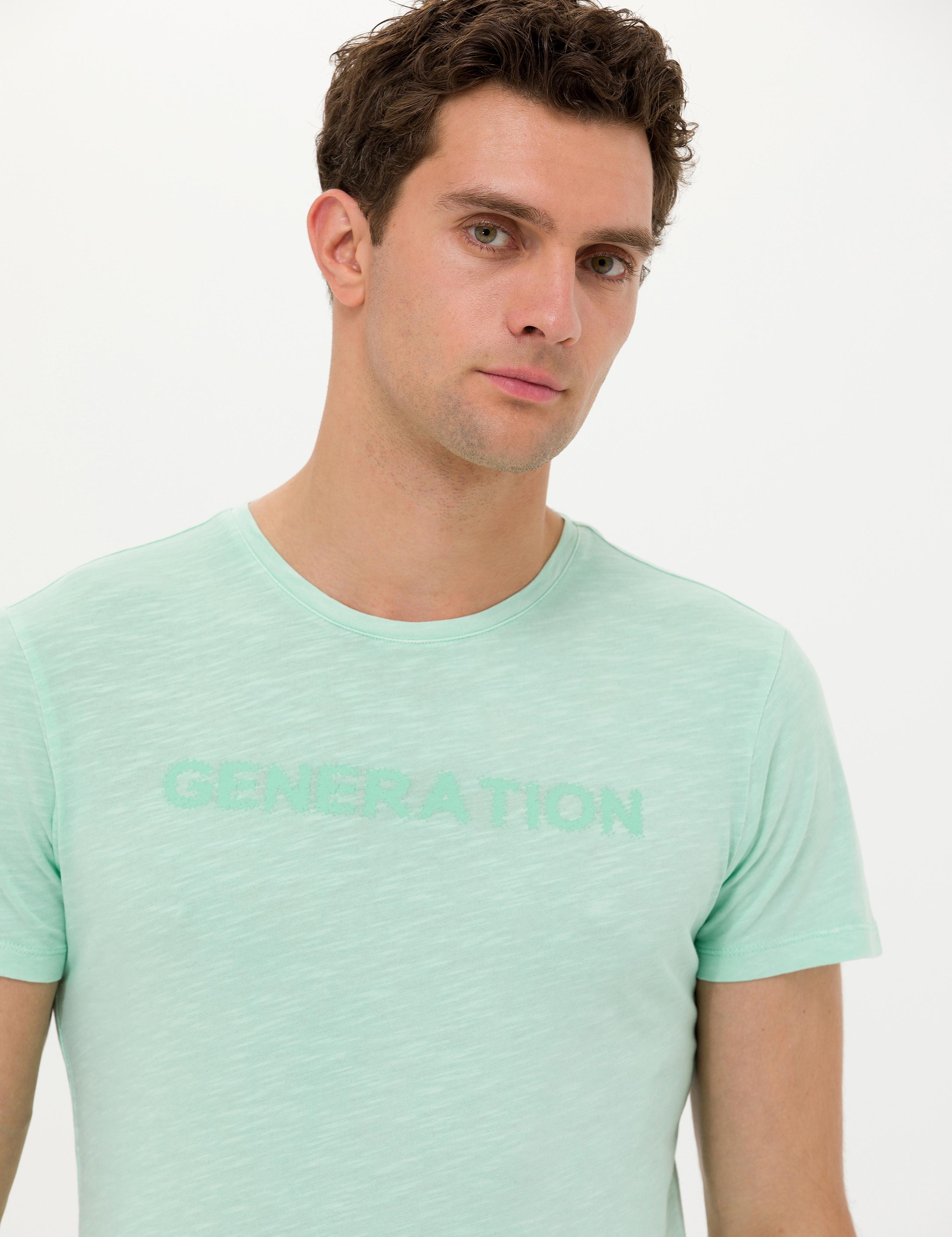 YESIL Slim Fit Bisiklet Yaka T-Shirt - 50266613071