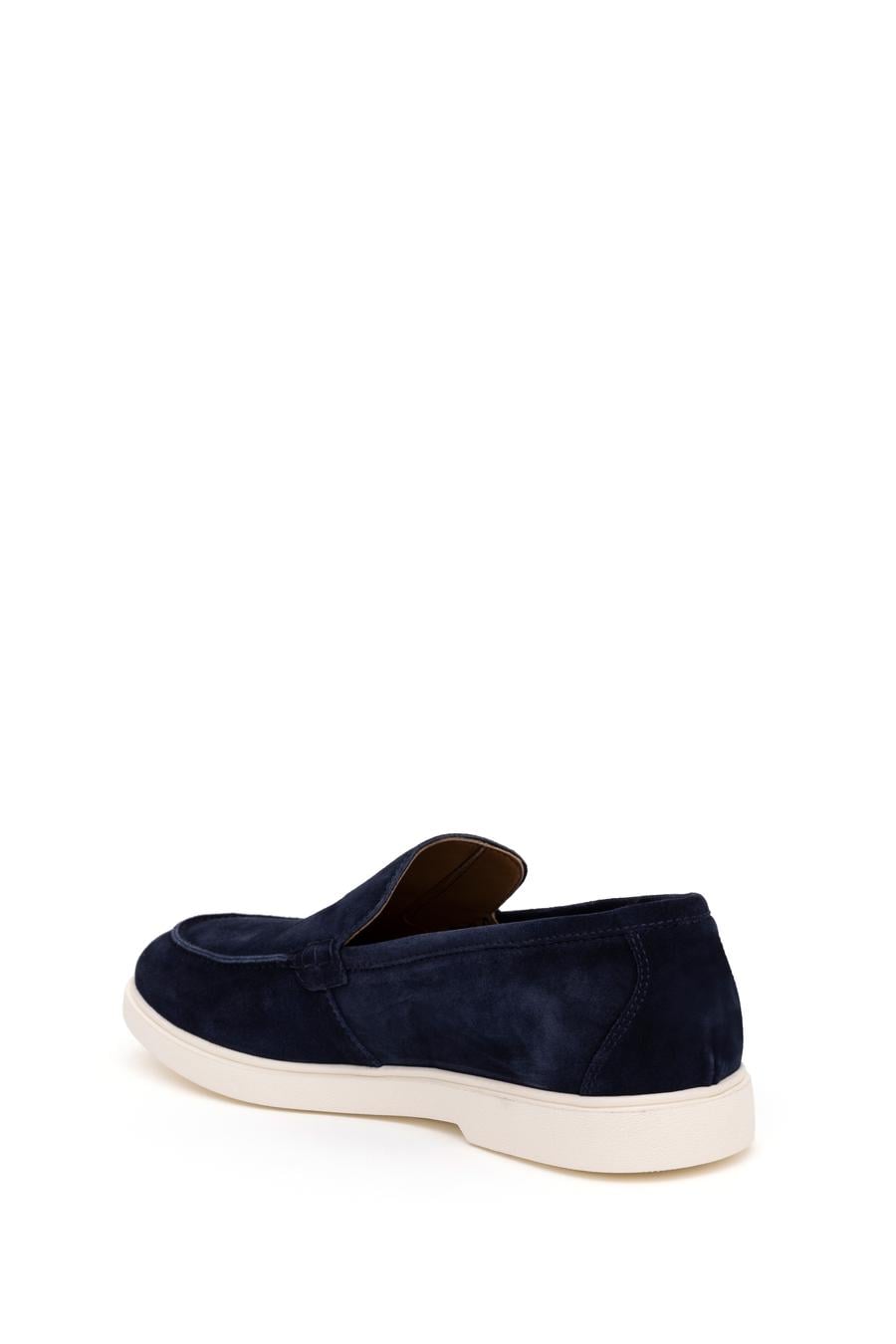Lacivert Eva Taban %100 Deri Loafer Ayakkabı - 50287554037