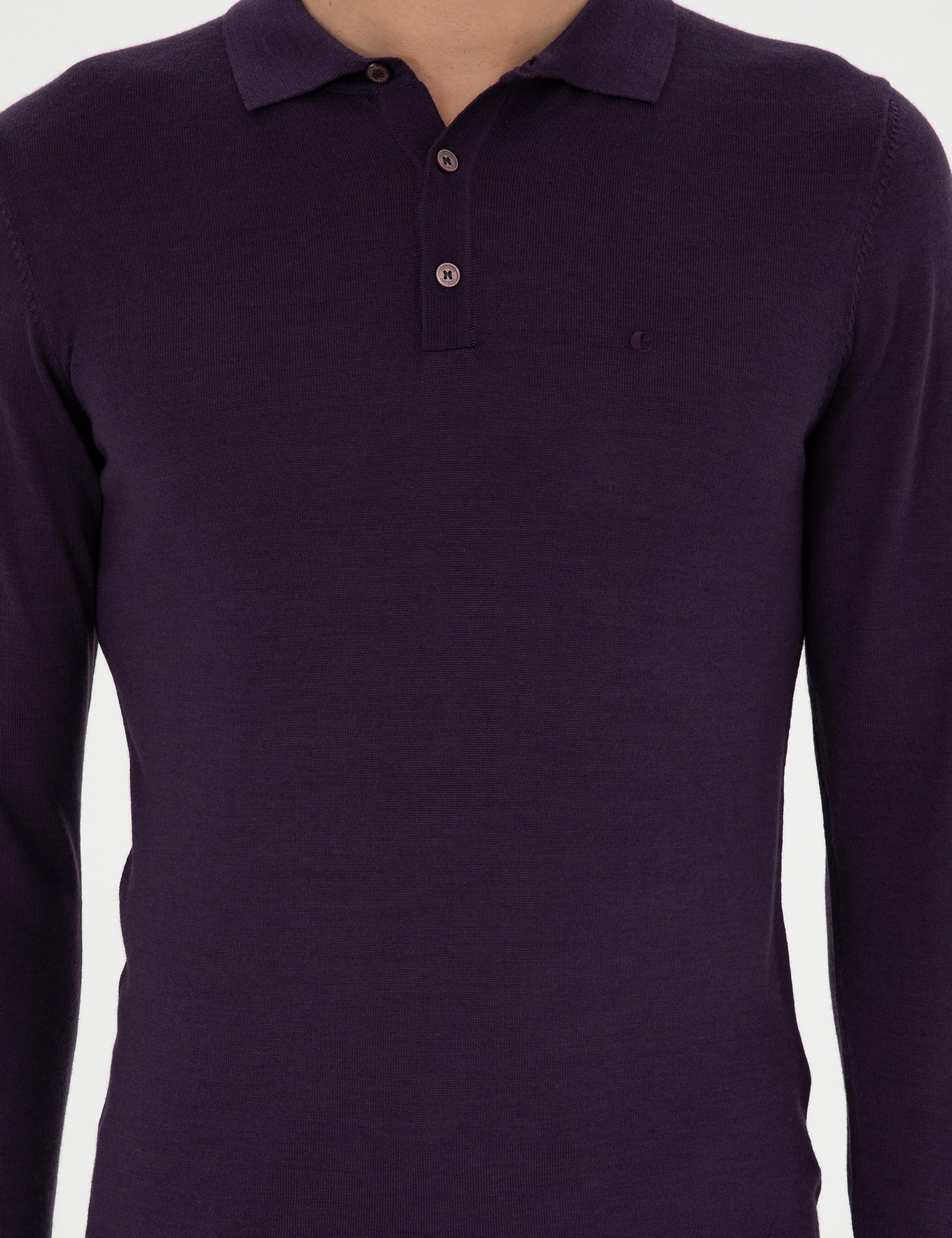 Mor Slim Fit Basic Kazak - 50255613041