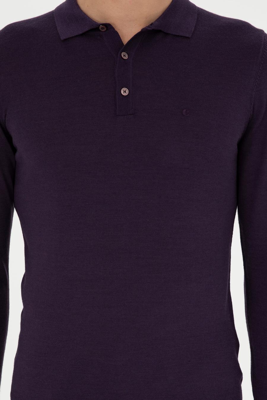 Mor Slim Fit Basic Kazak - 50255613041