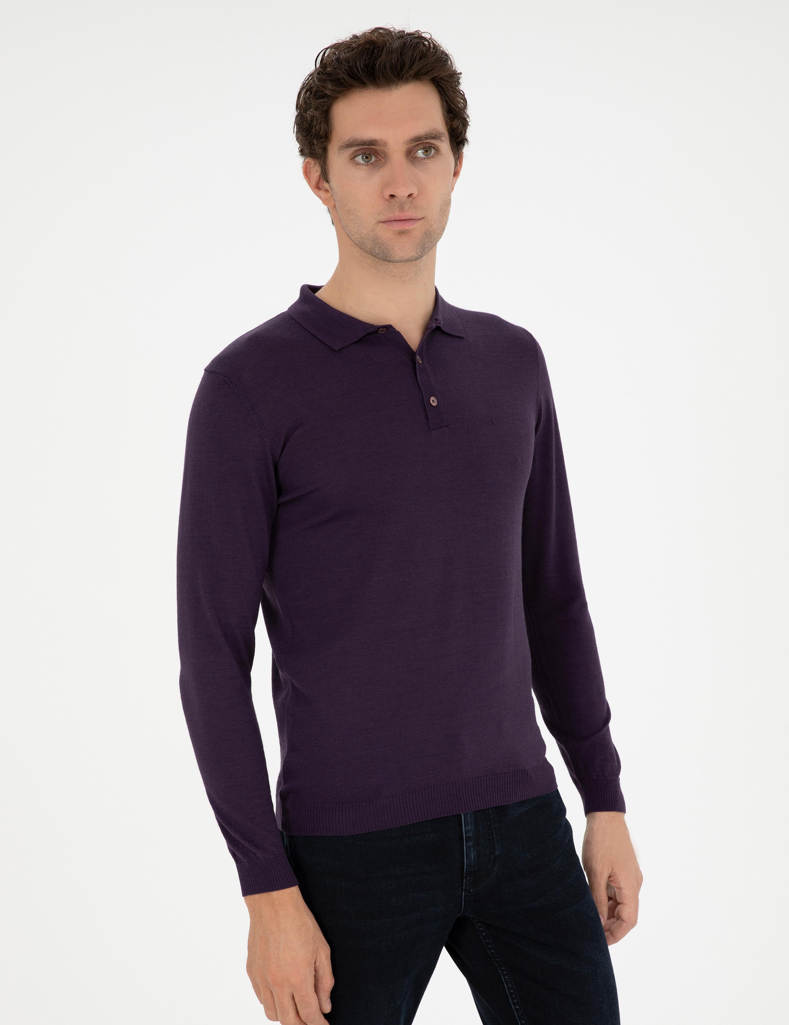 Mor Slim Fit Basic Kazak - 50255613041