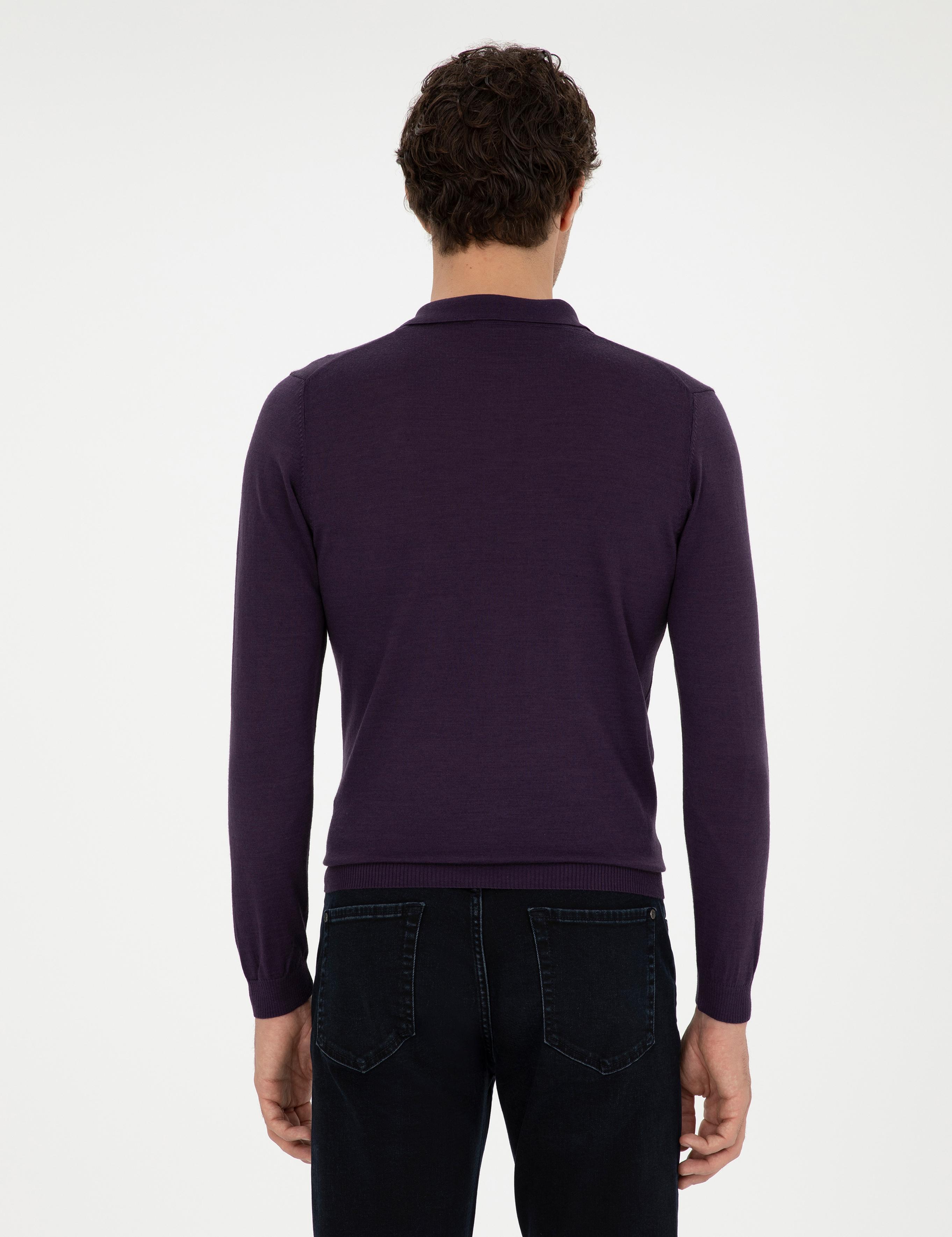 Mor Slim Fit Basic Kazak - 50255613041