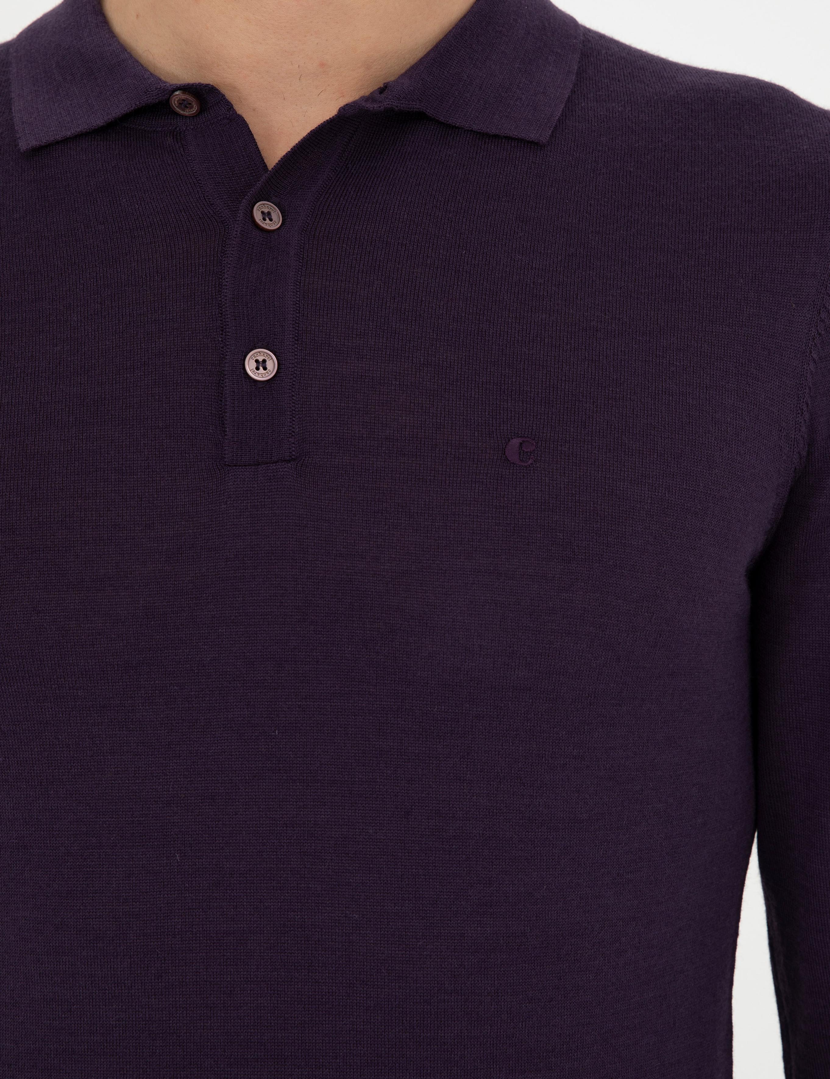 Mor Slim Fit Basic Kazak - 50255613041
