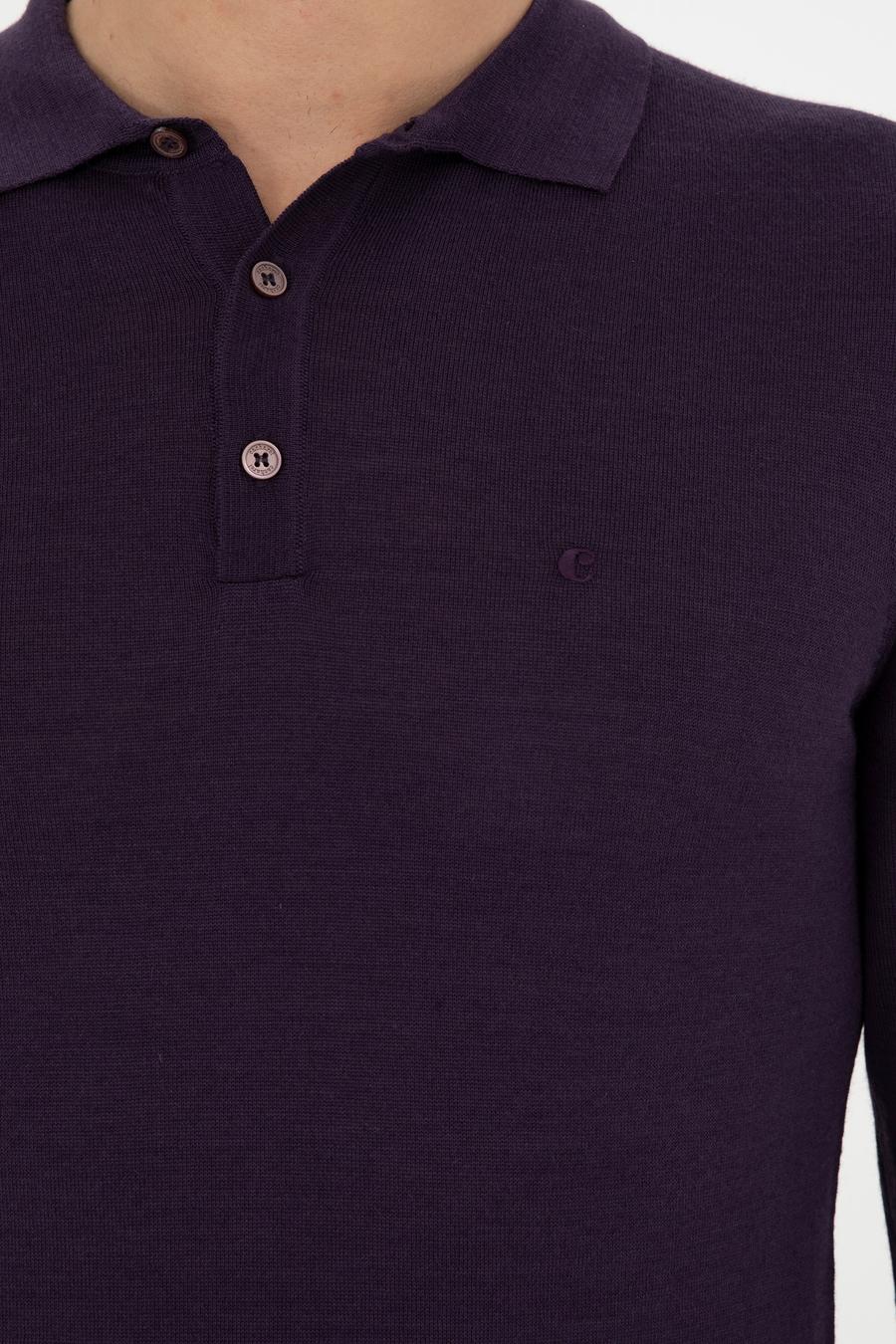 Mor Slim Fit Basic Kazak - 50255613041