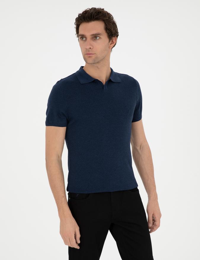 İndigo Slim Fit Polo Yaka Triko T-Shirt