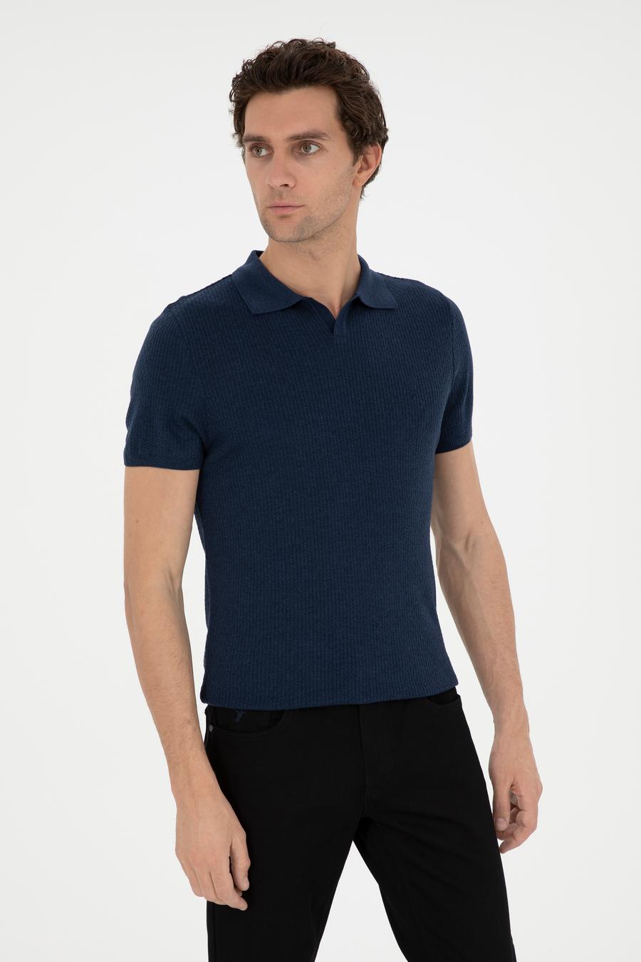 İndigo Slim Fit Polo Yaka Triko T-Shirt - 50285361026