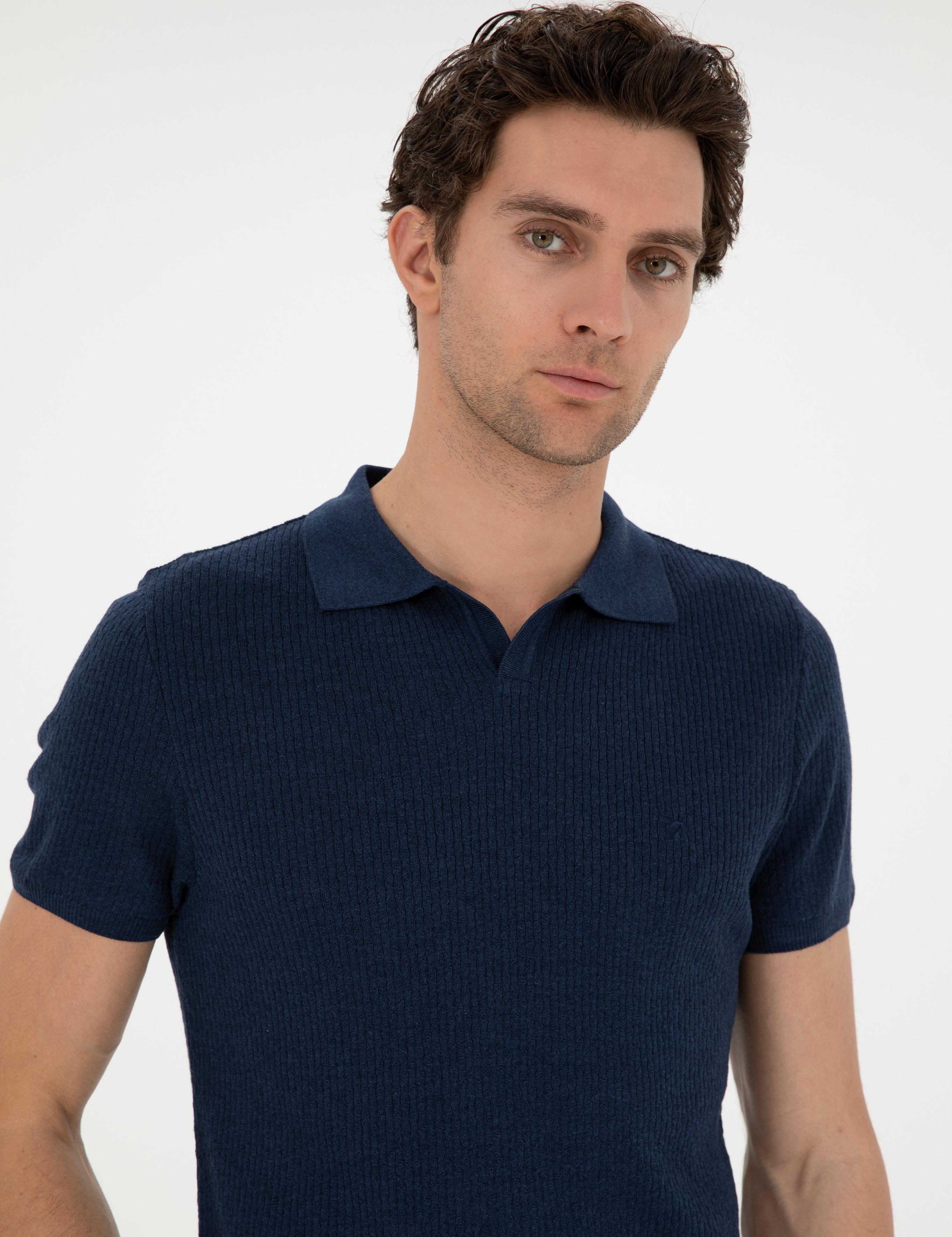 İndigo Slim Fit Polo Yaka Triko T-Shirt - 50285361026