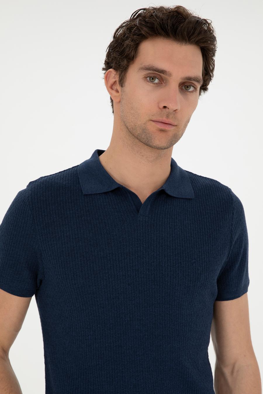 İndigo Slim Fit Polo Yaka Triko T-Shirt - 50285361026