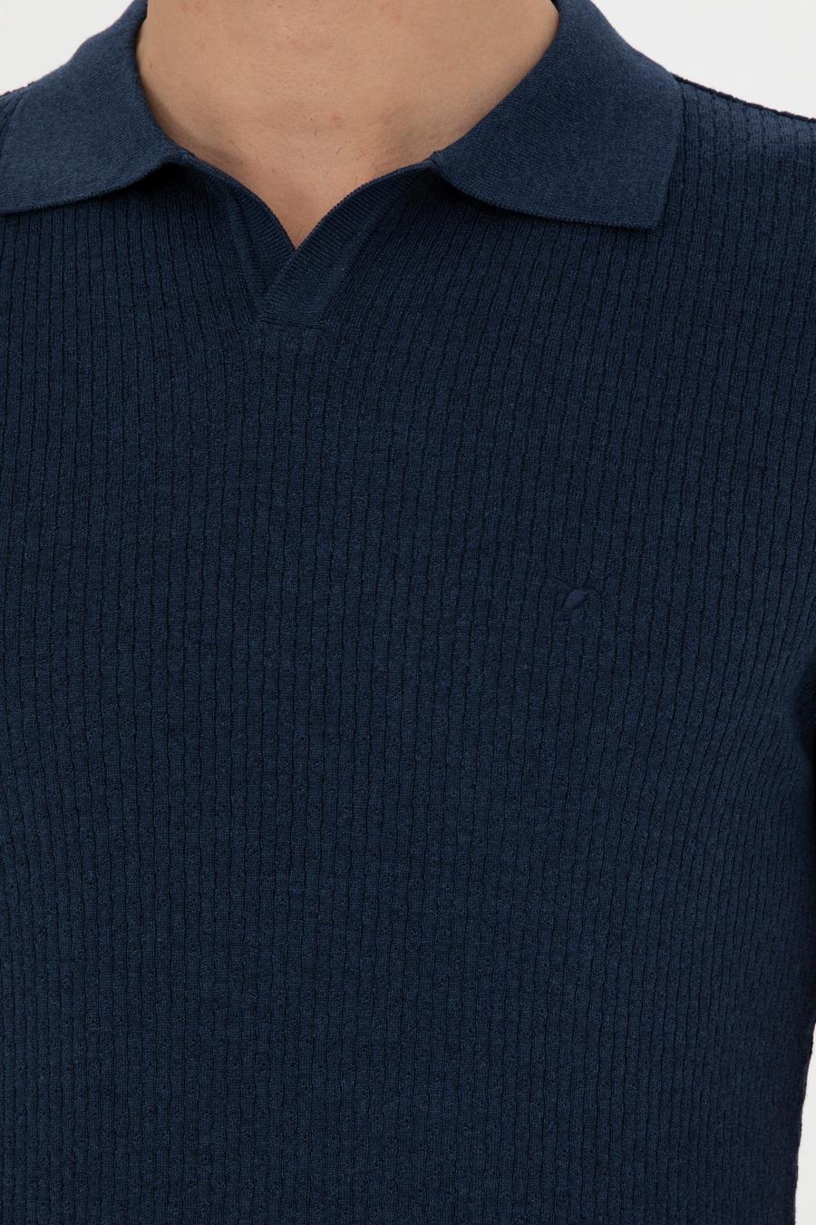 İndigo Slim Fit Polo Yaka Triko T-Shirt - 50285361026