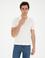 Beyaz Slim Fit Polo Yaka Triko T-Shirt