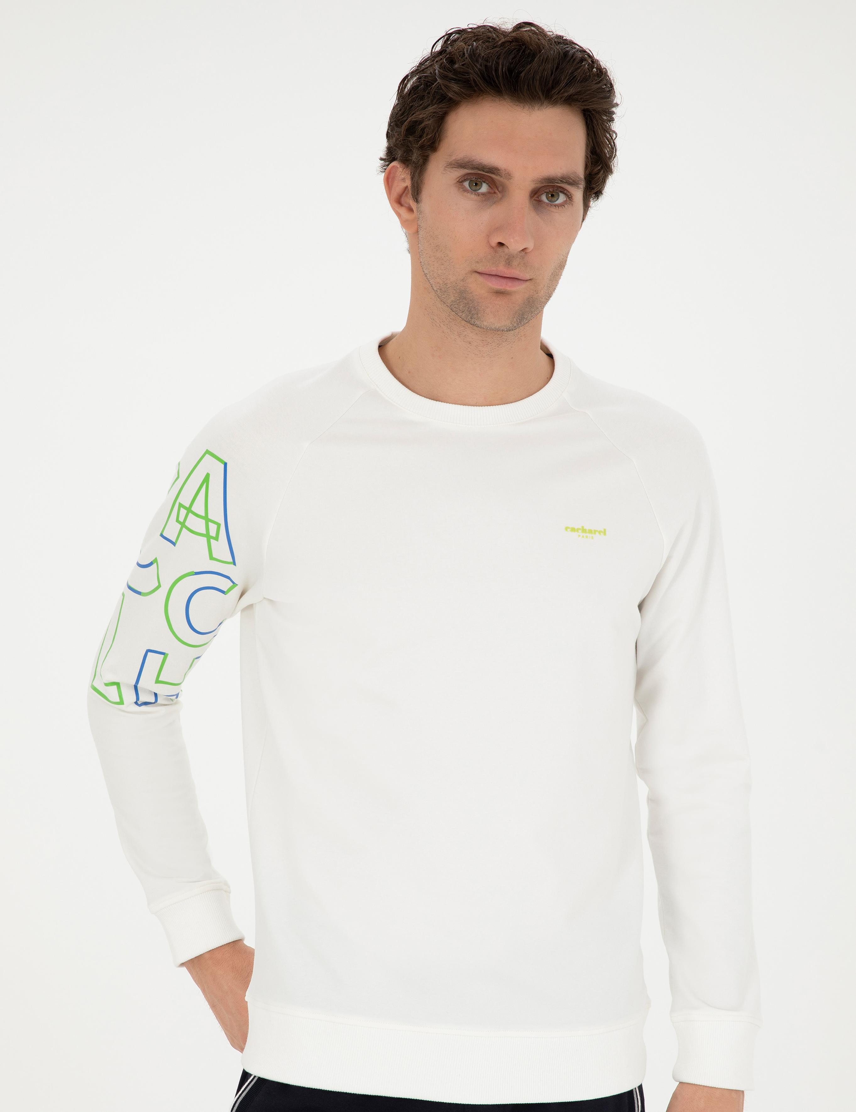 Beyaz Regular Fit Sweatshirt - 50284566026