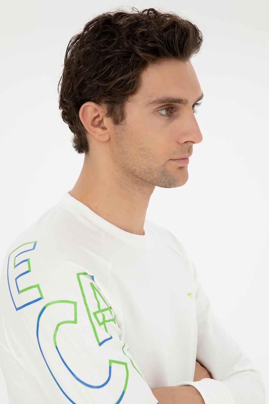 Beyaz Regular Fit Sweatshirt - 50284566026