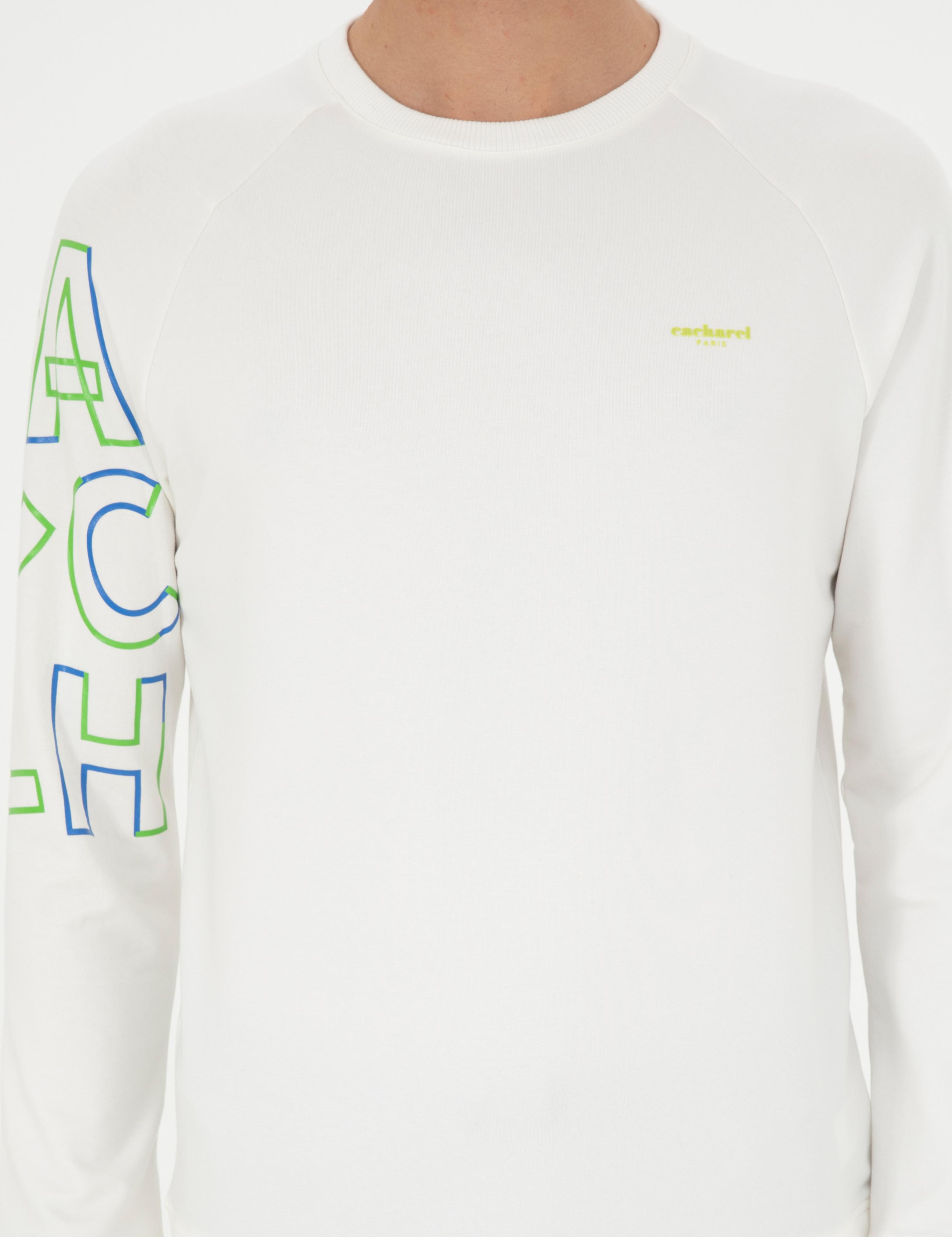 Beyaz Regular Fit Sweatshirt - 50284566026