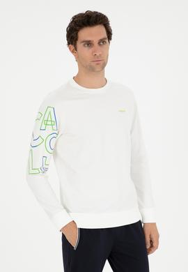 Beyaz Regular Fit Sweatshirt