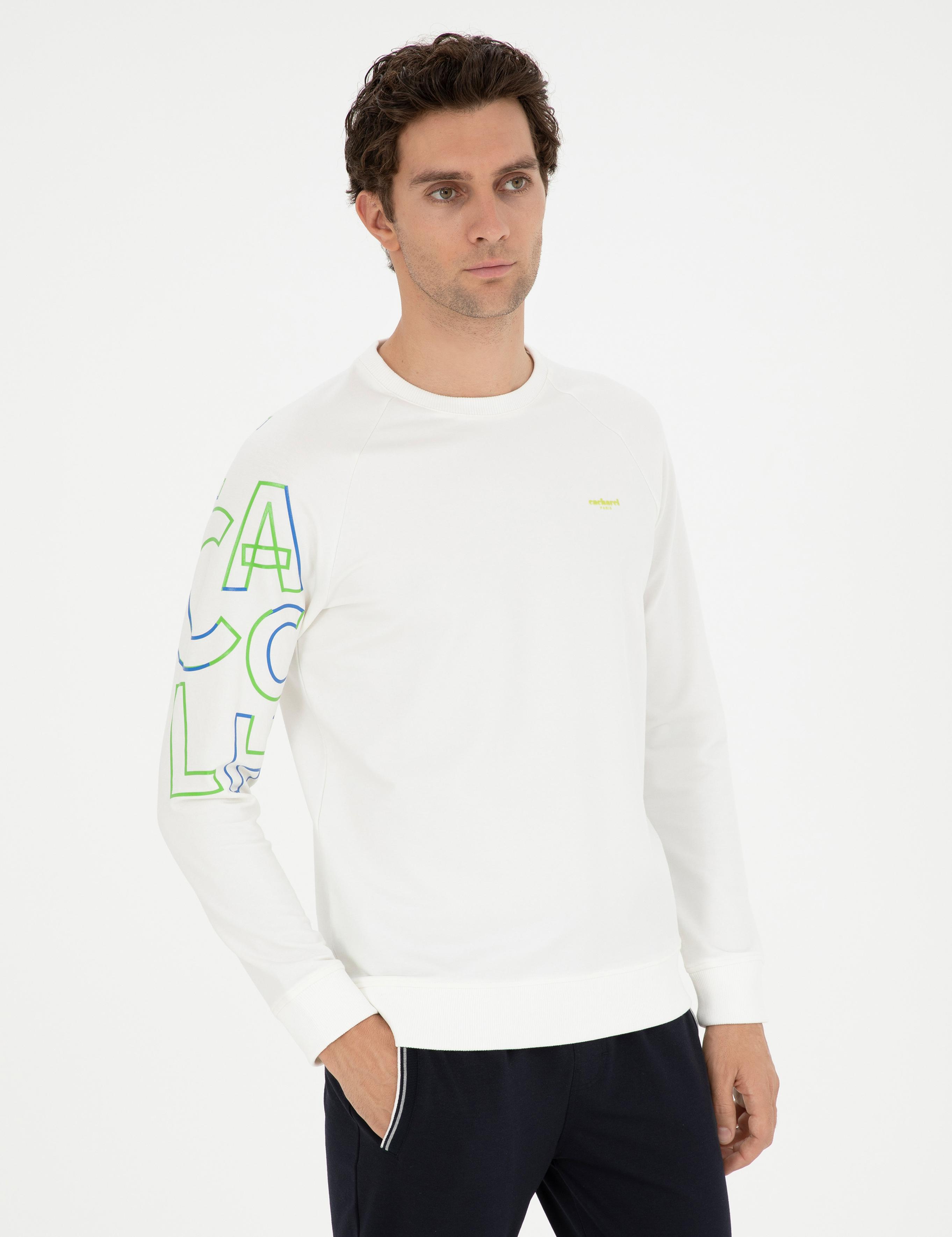 Beyaz Regular Fit Sweatshirt - 50284566026