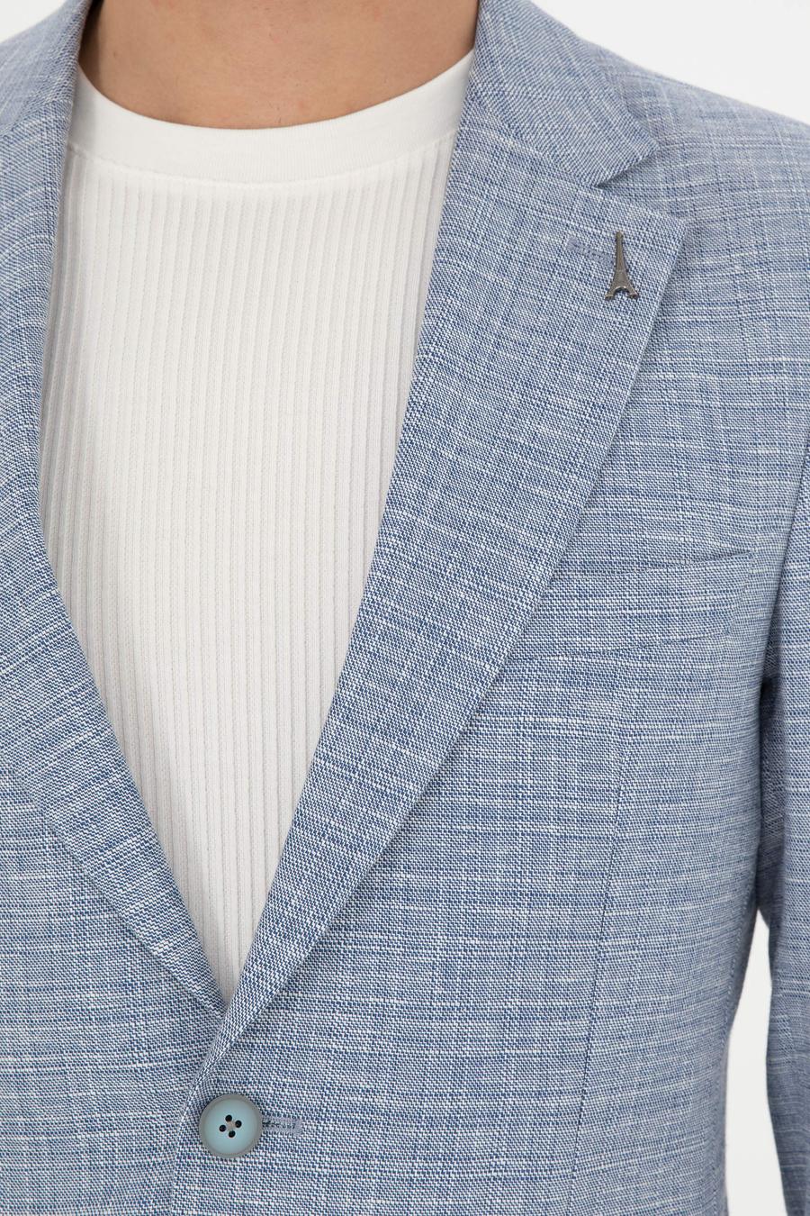 Mavi Slim Fit Keten Karışımlı Spor Ceket - 50293943014