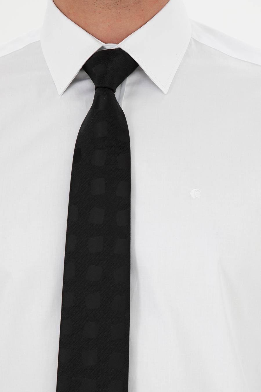 Beyaz Modern Fit Uzun Kollu Basic Gömlek - 50277081007