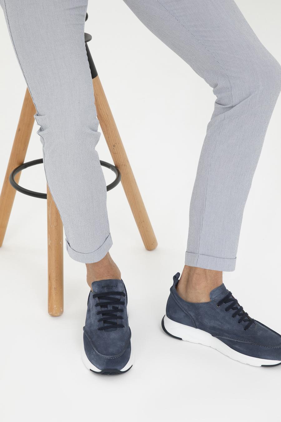 İndigo Eva Taban %100 Deri Sneaker Ayakkabı - 50287555043