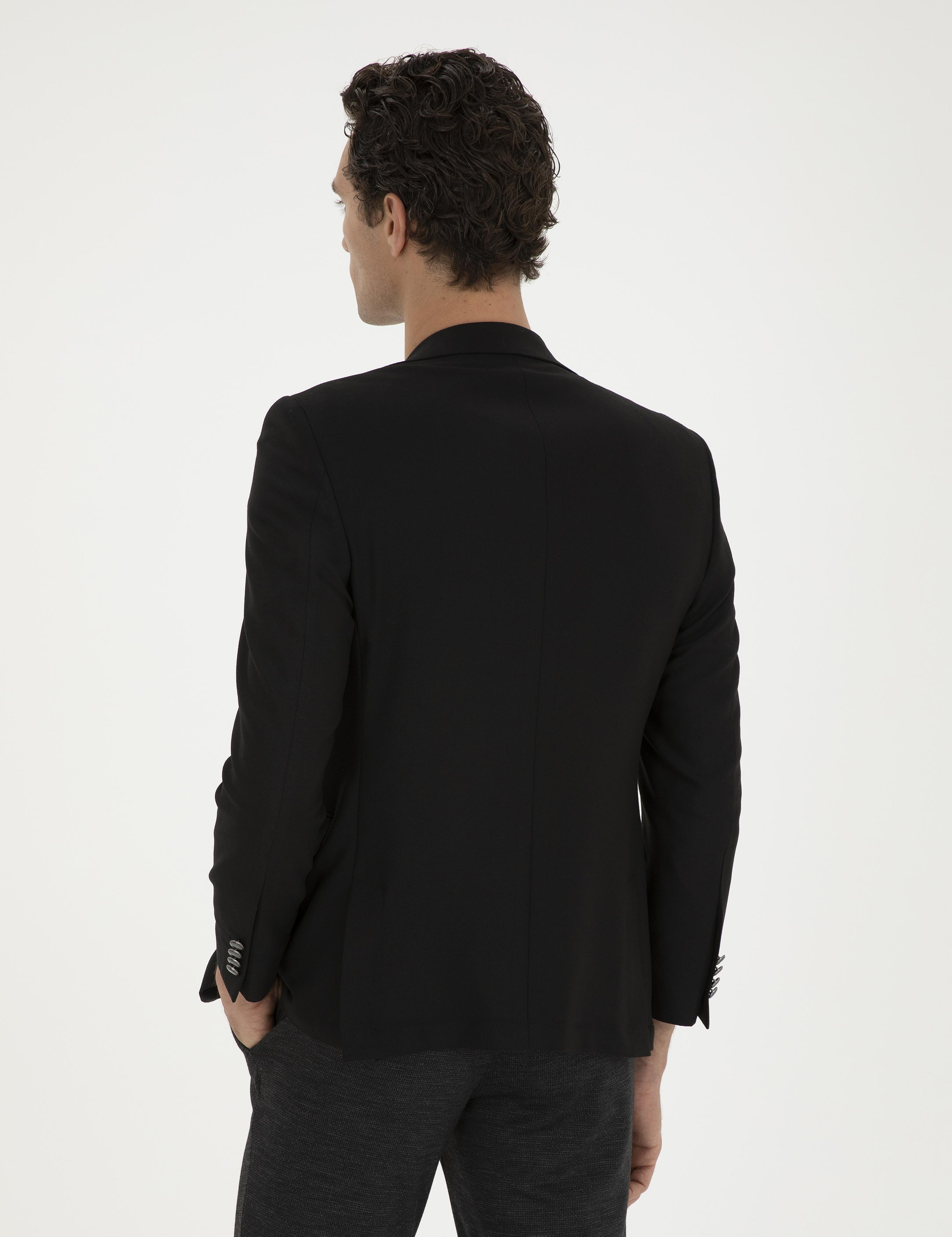 Siyah Slim Fit Blazer Ceket - 50293944056
