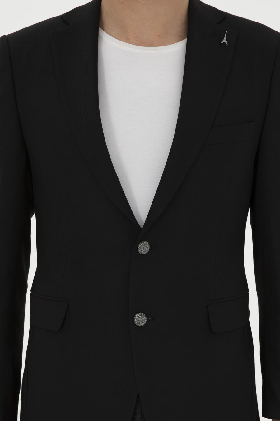 Siyah Slim Fit Blazer Ceket - 50293944056