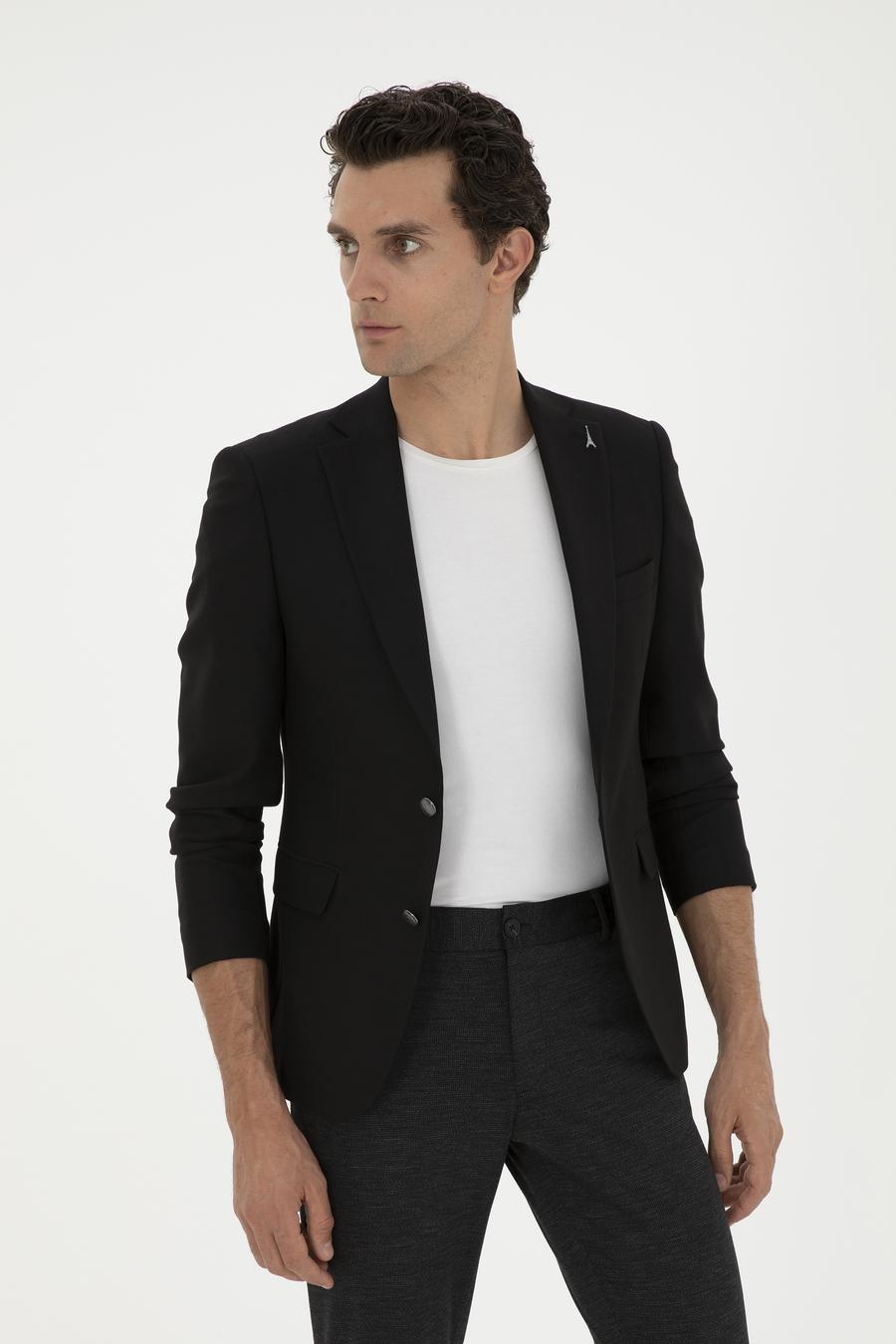 Siyah Slim Fit Blazer Ceket - 50293944056