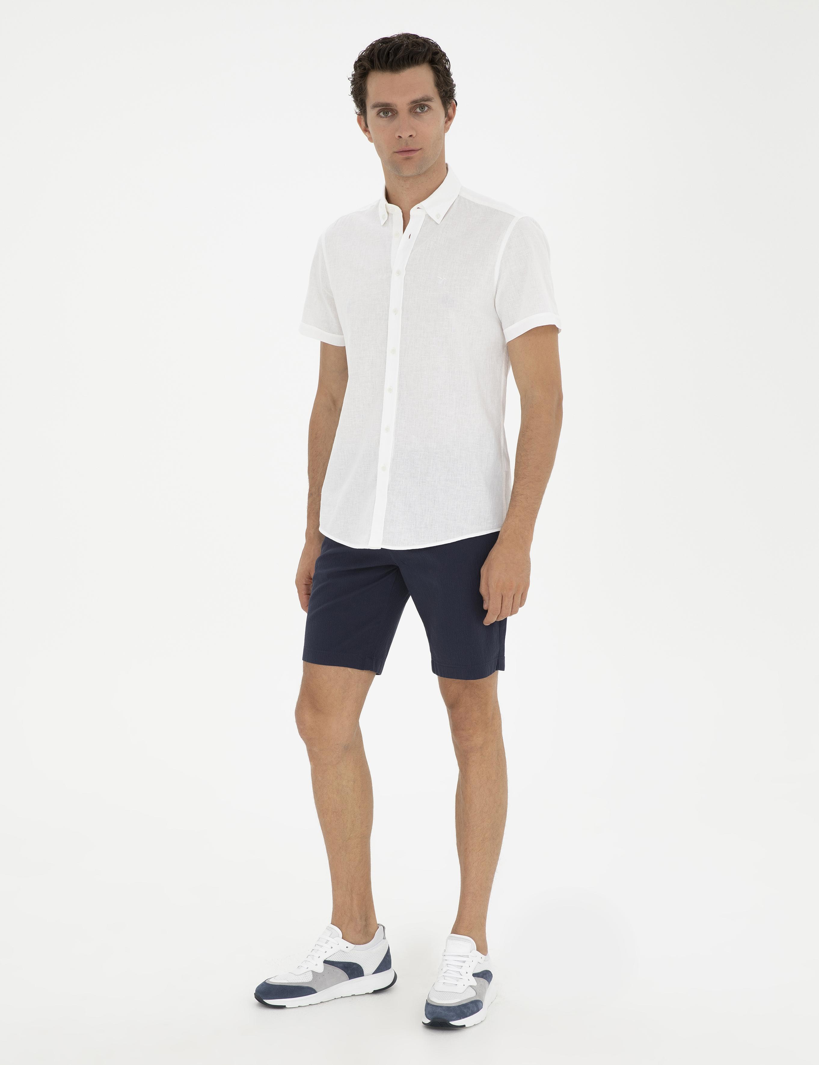 Lacivert Regular Fit Şort - 50285374003