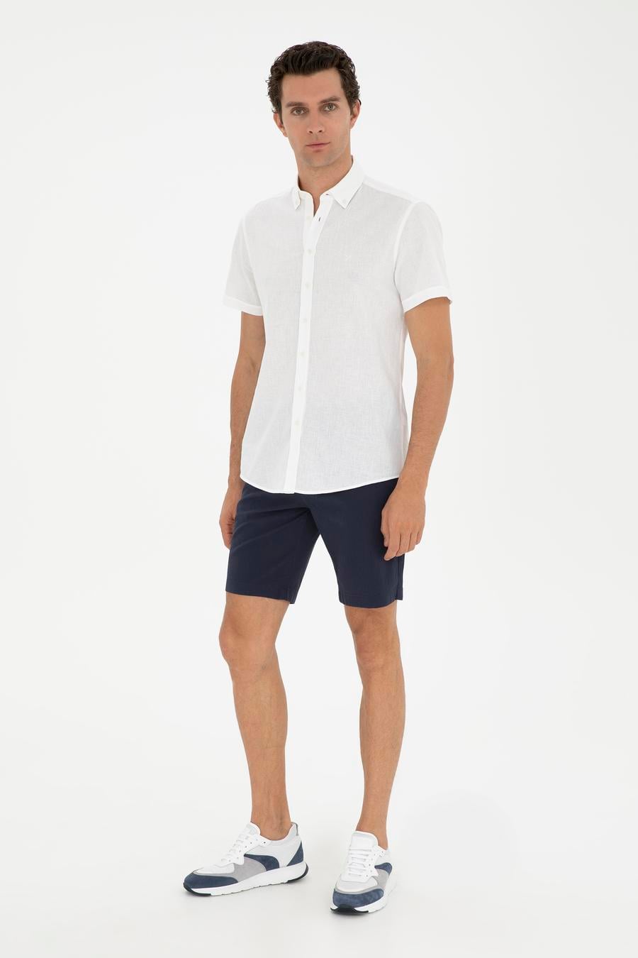 Lacivert Regular Fit Şort - 50285374003