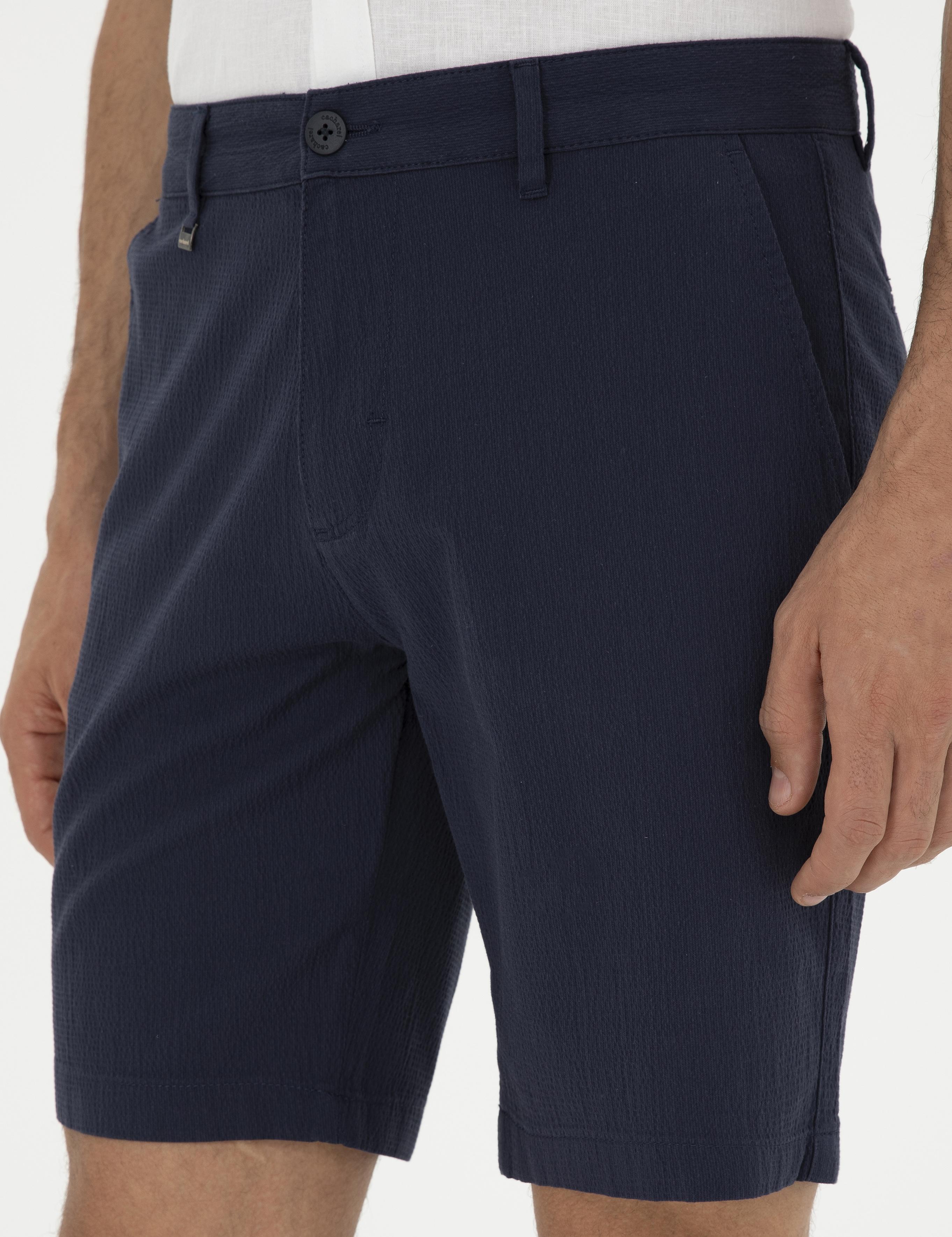 Lacivert Regular Fit Şort - 50285374003