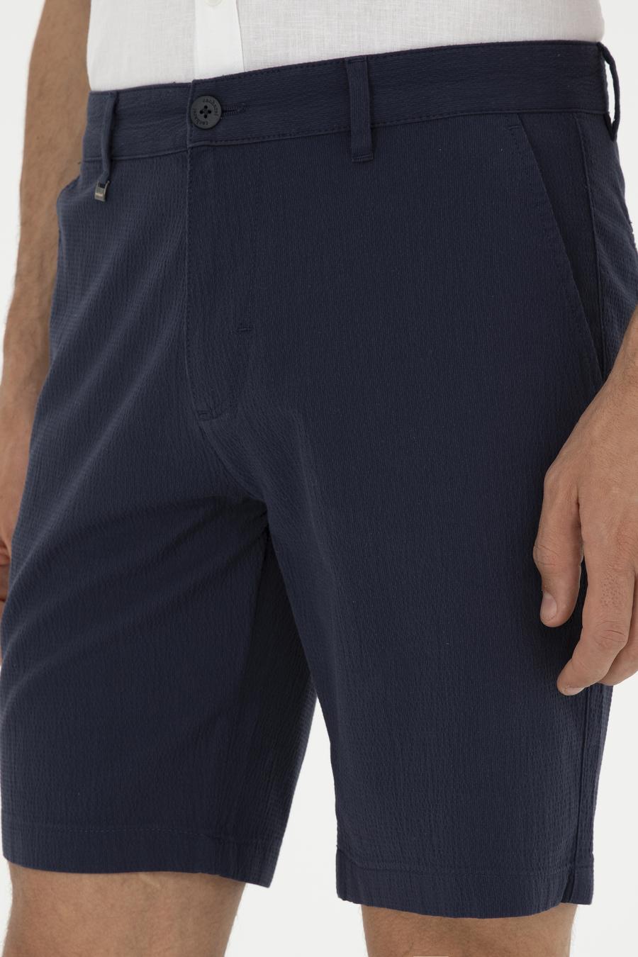 Lacivert Regular Fit Şort - 50285374003