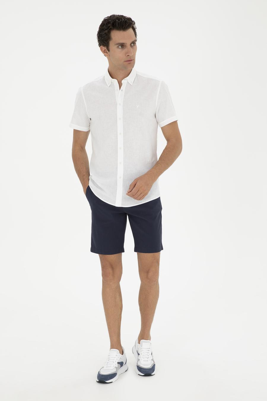 Lacivert Regular Fit Şort - 50285374003